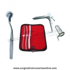 Hegar uterine dilator 3 pieces set,3-4, 5-6, 13-14, pinwheel, grave large, collin large